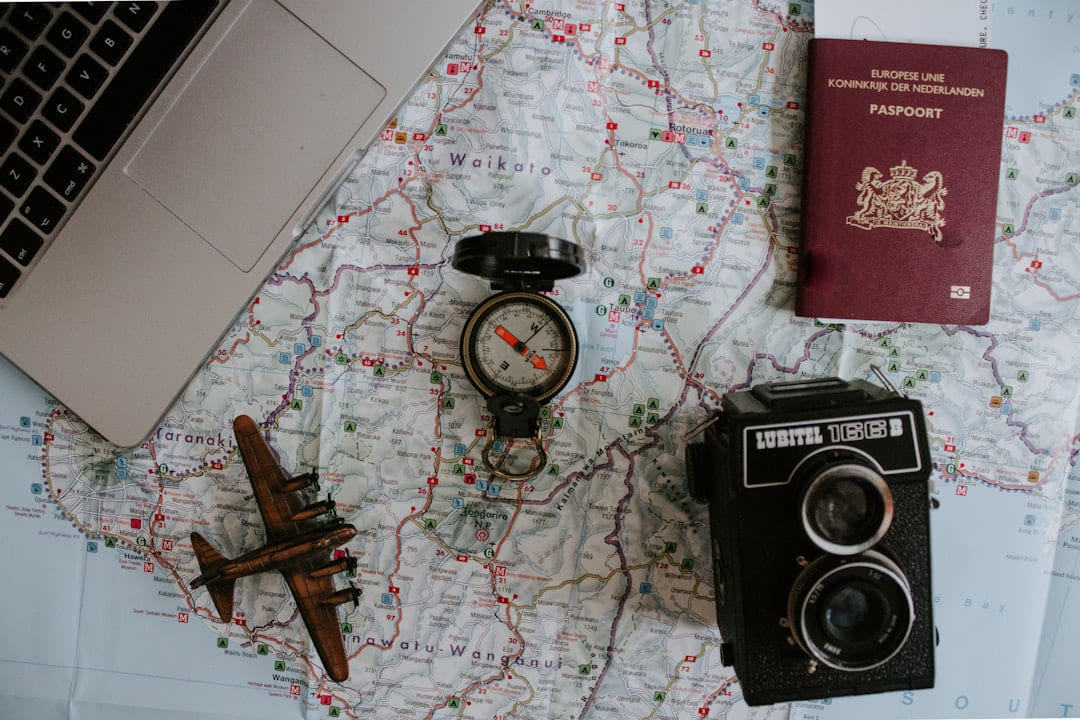 black twin-lens reflex camera on Points and Pathways