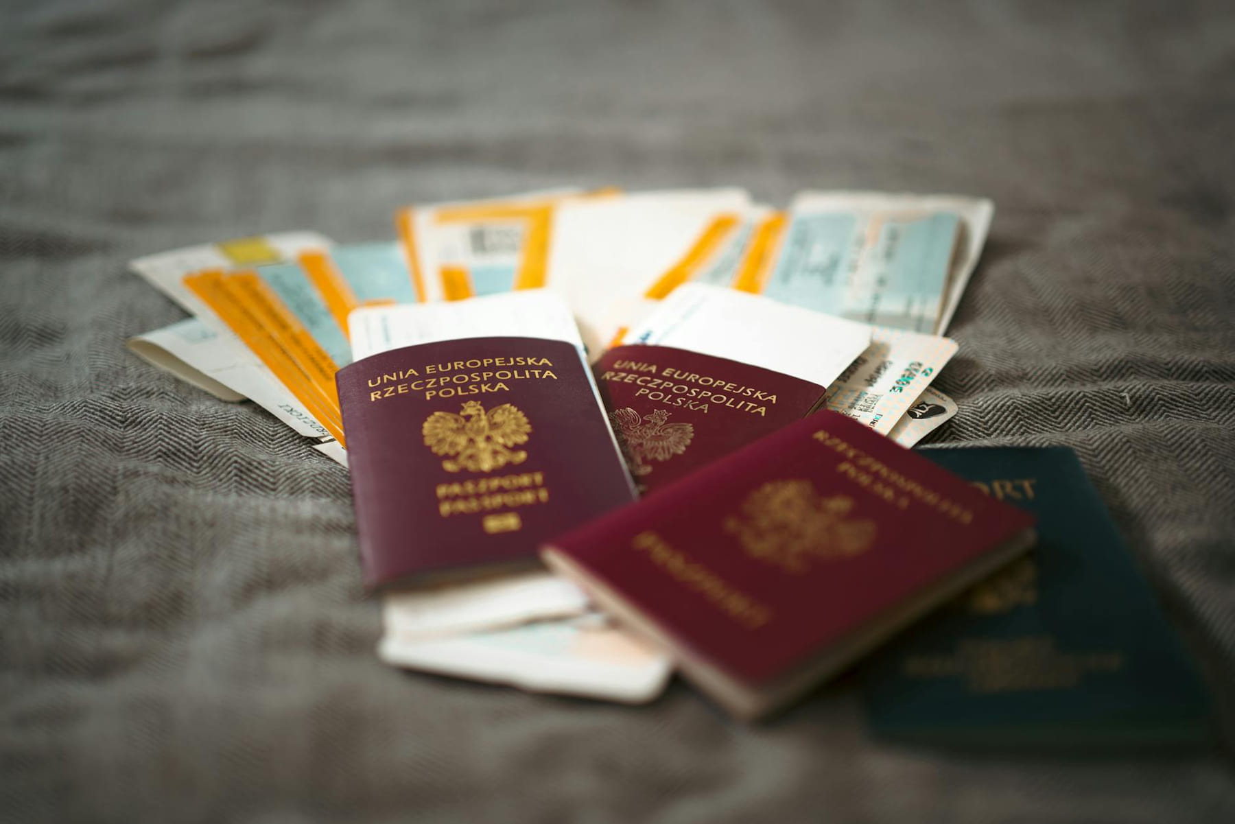 Close-up of Polish passports and travel tickets symbolizing travel and adventure. on Points and Pathways